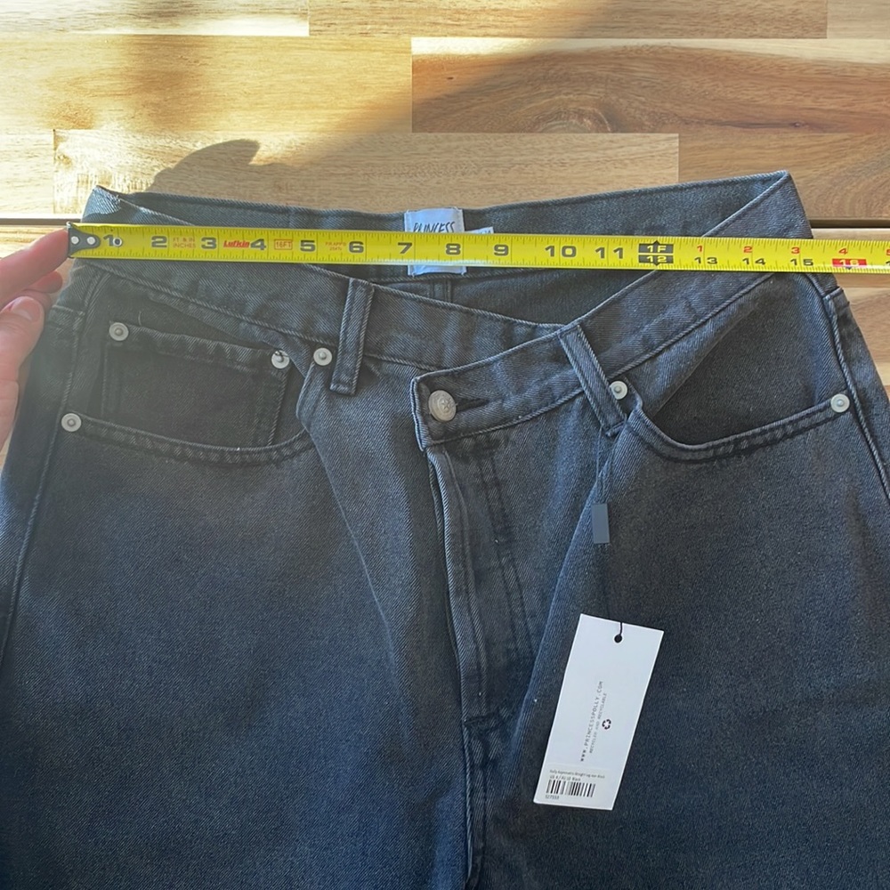NWT Princess Polly Holly Asymmetric Straight Leg Jean size 10 - Picture 4 of 8
